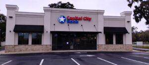 The capital city bank building from the outside